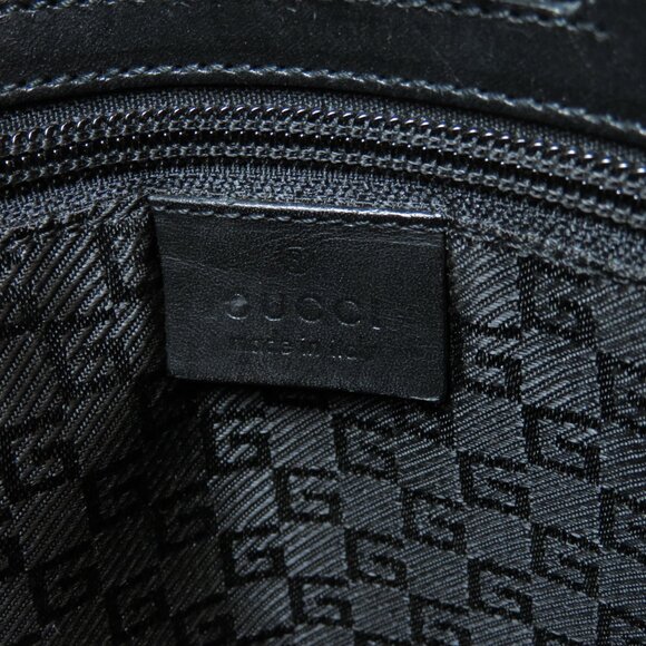 Gucci Logo Shoulder Bag Canvas Leather - Picture 6 of 10